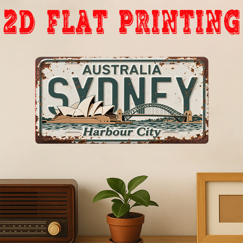 Home Bar Sydney - Tin Sign - Australia Sydney Harbour