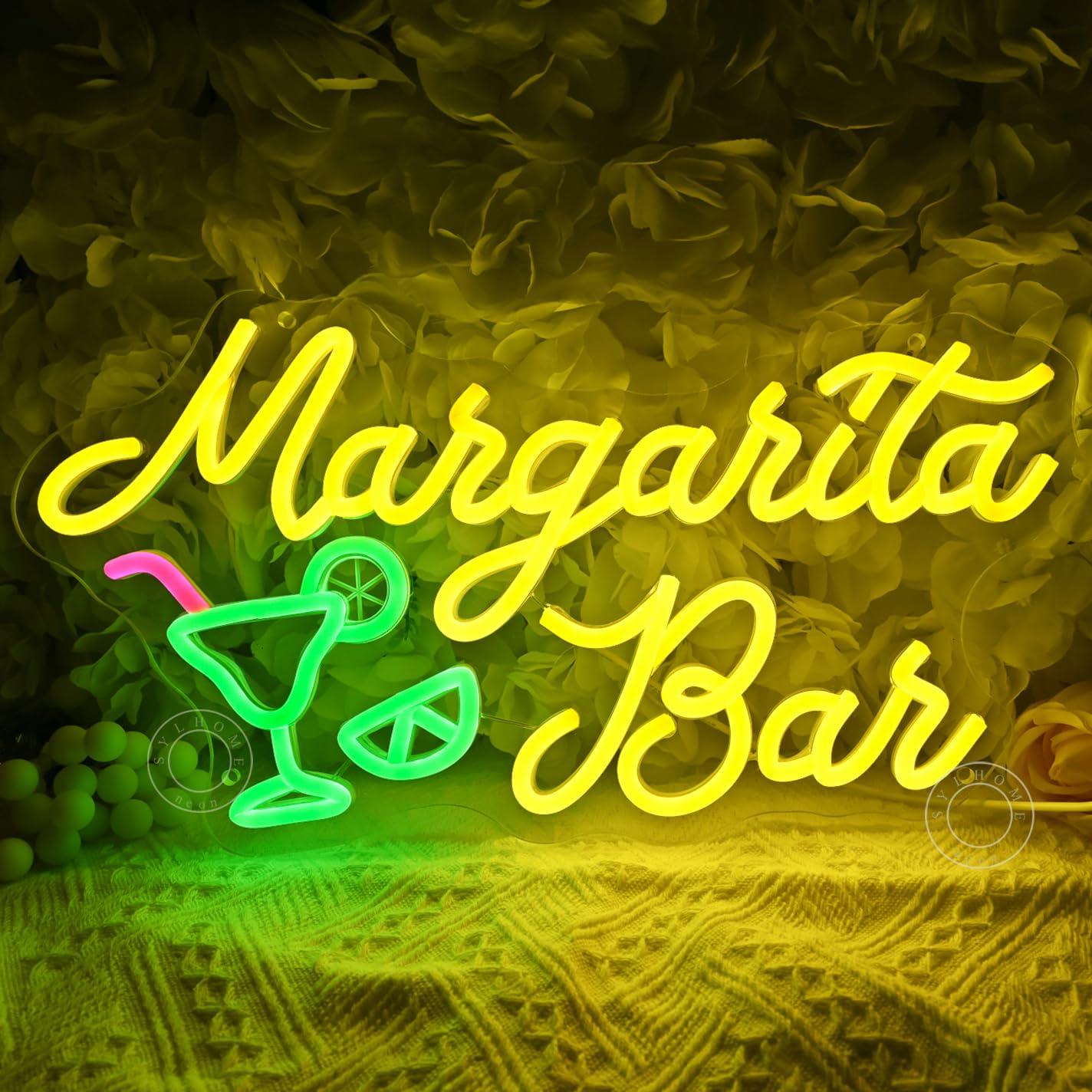 Home Bar And Restaurant - Margarita Bar Neon Sign Dimmable LED