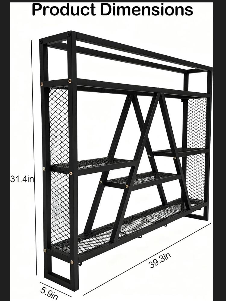 Home Bar And Cabinet - Bar Liquor Bottle Display Shelf Multi-Purpose