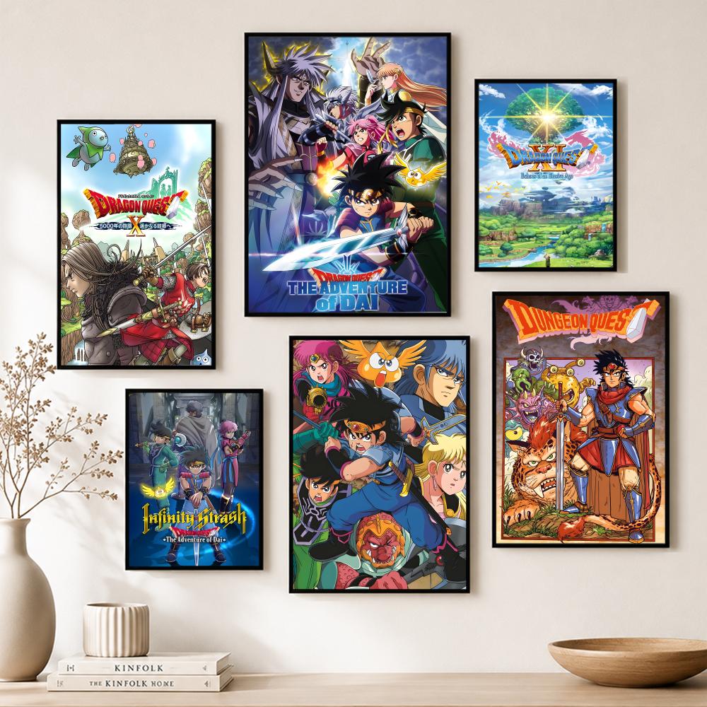 Home Bar And Theater - Game D-Dragon Quest Series Poster Paper