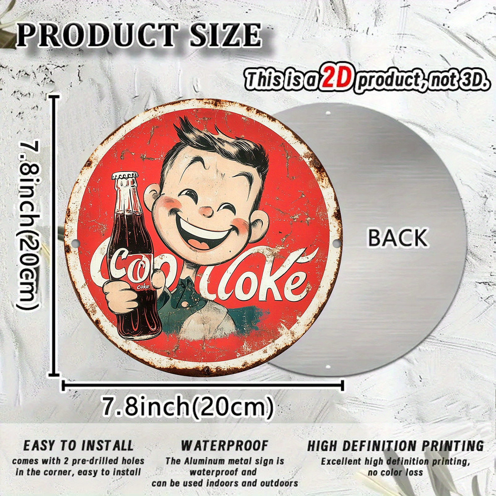Vintage-Style Cola Advertiseme - đánh giá và giá Home Bar Accessories