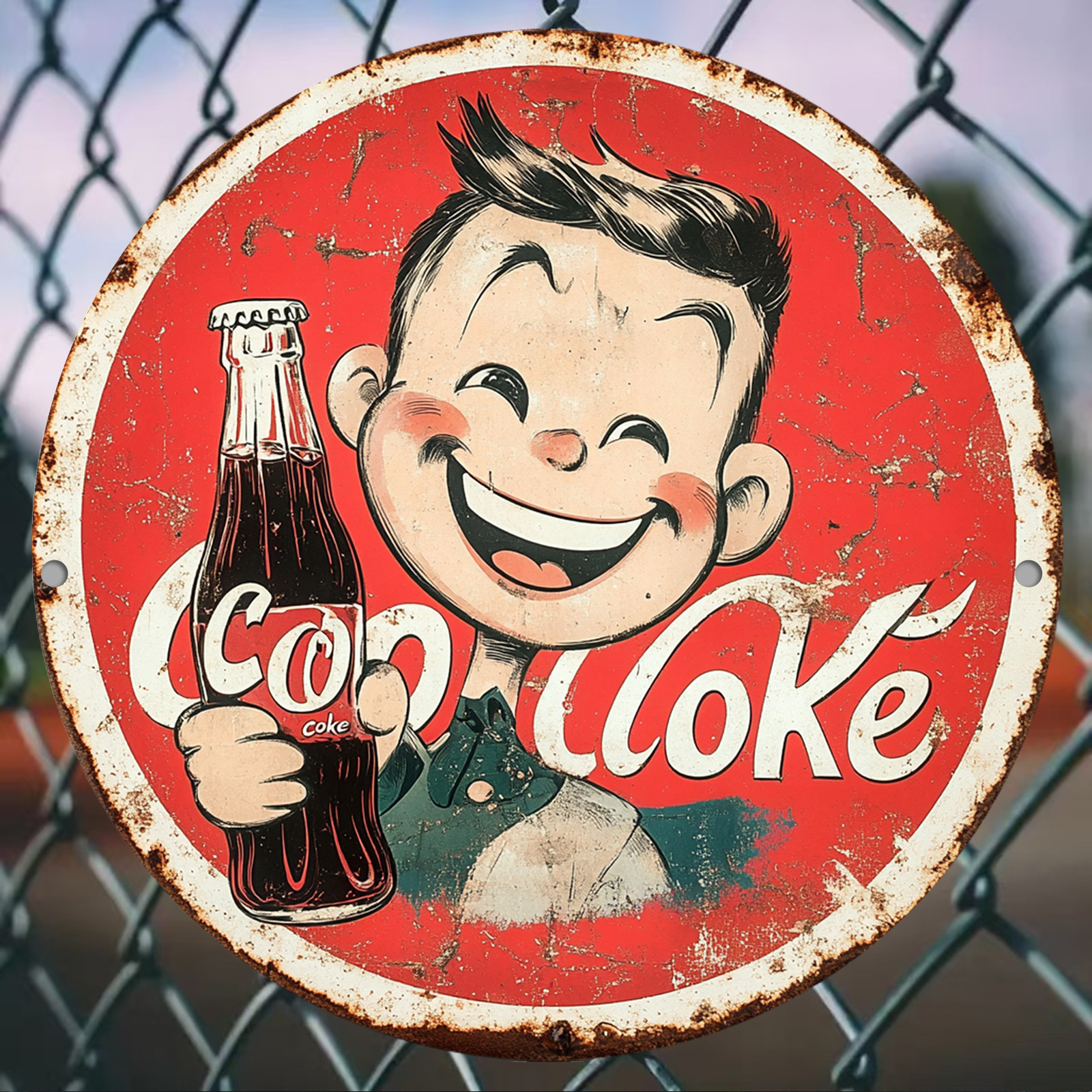 Vintage-Style Cola Advertiseme - đánh giá và giá Home Bar Accessories