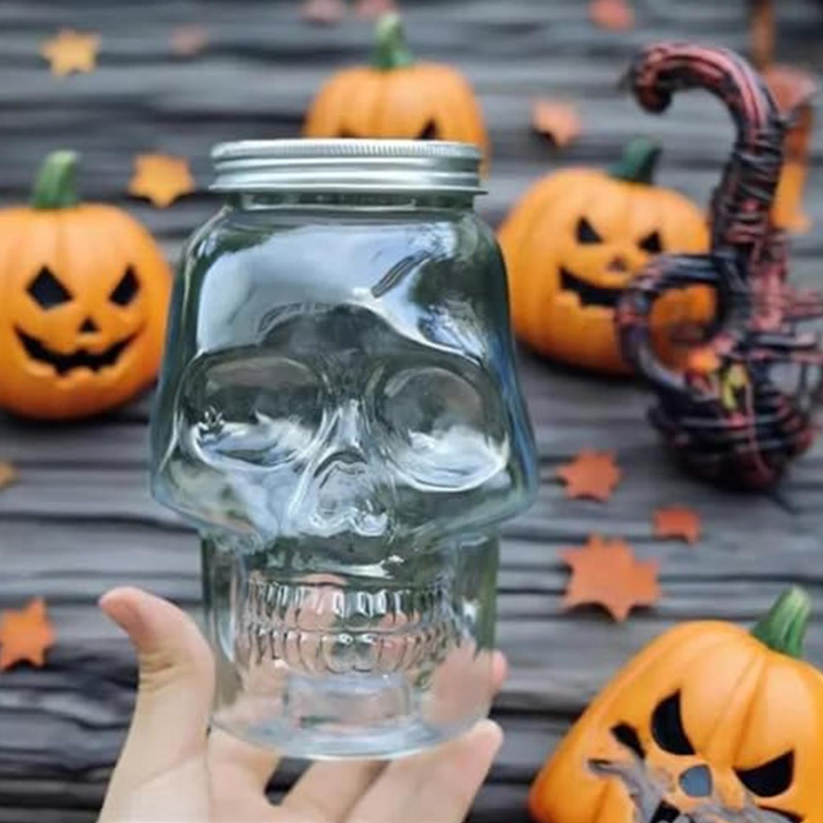Skull Jars With Lid 500ml/800m - đánh giá và giá Home Bar Setup