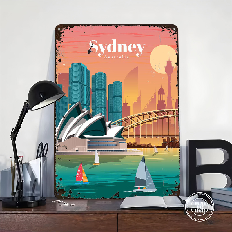 Sydney Poster Wall Art Retro V - đánh giá và giá Home Bar Sydney
