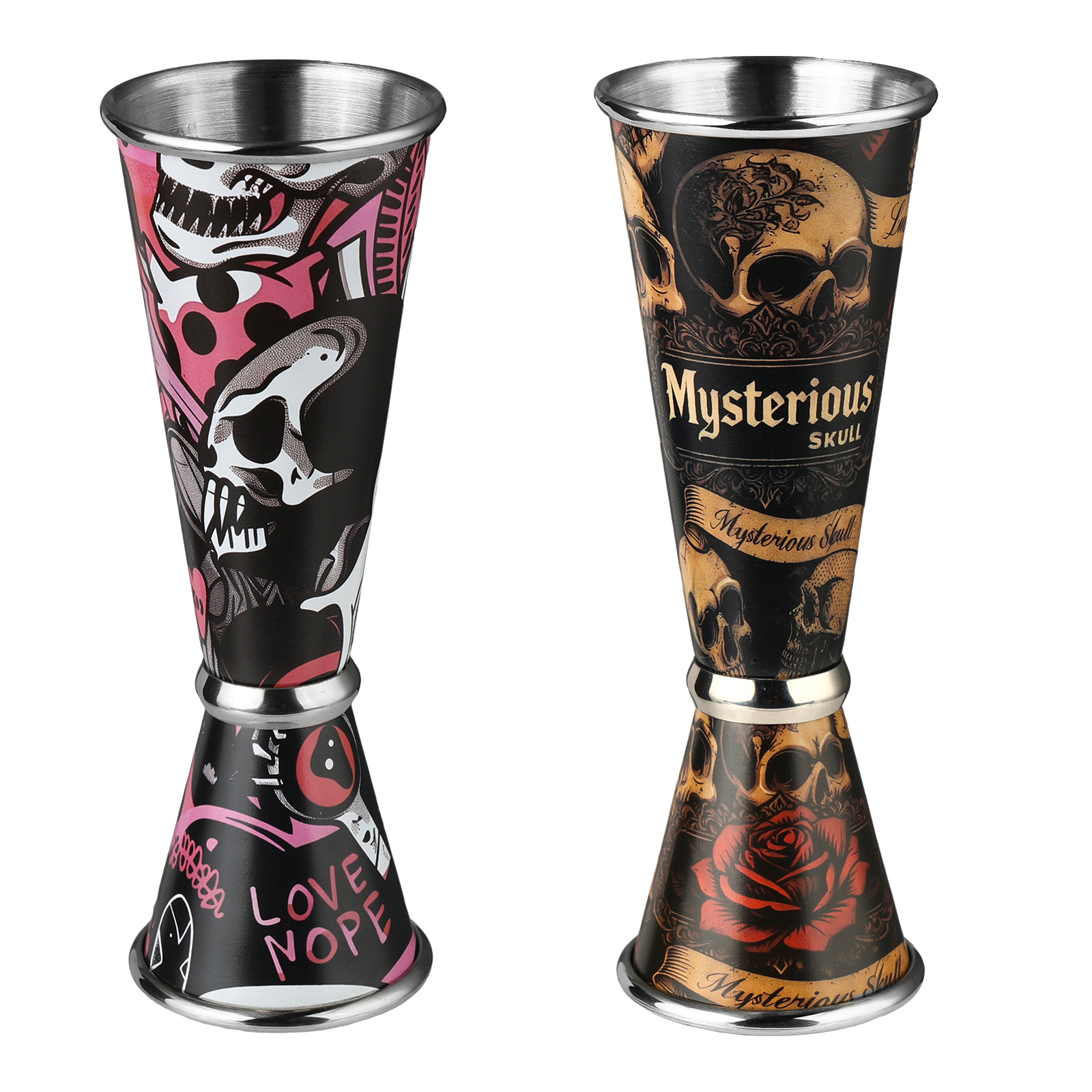 30/60ml Retro Skull Cocktail W - đánh giá và giá Bitters Bottle Set
