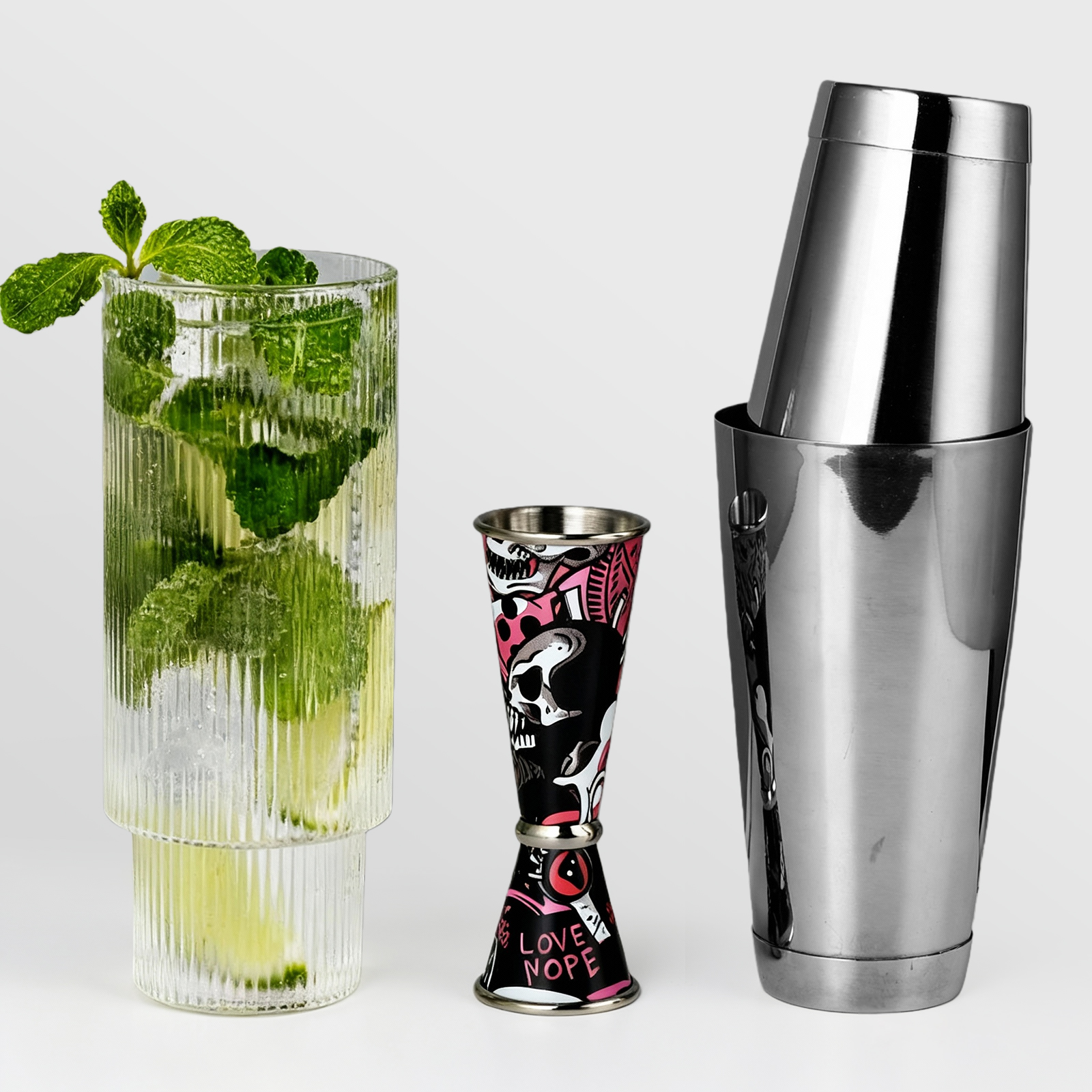 30/60ml Retro Skull Cocktail W - đánh giá và giá Bitters Bottle Set