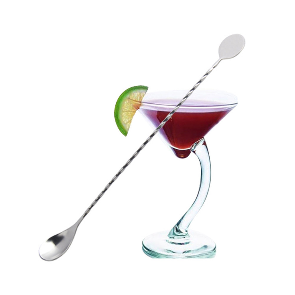 2Pcs Stainless Steel Cocktail  - đánh giá và giá Bar Spoon Twisted