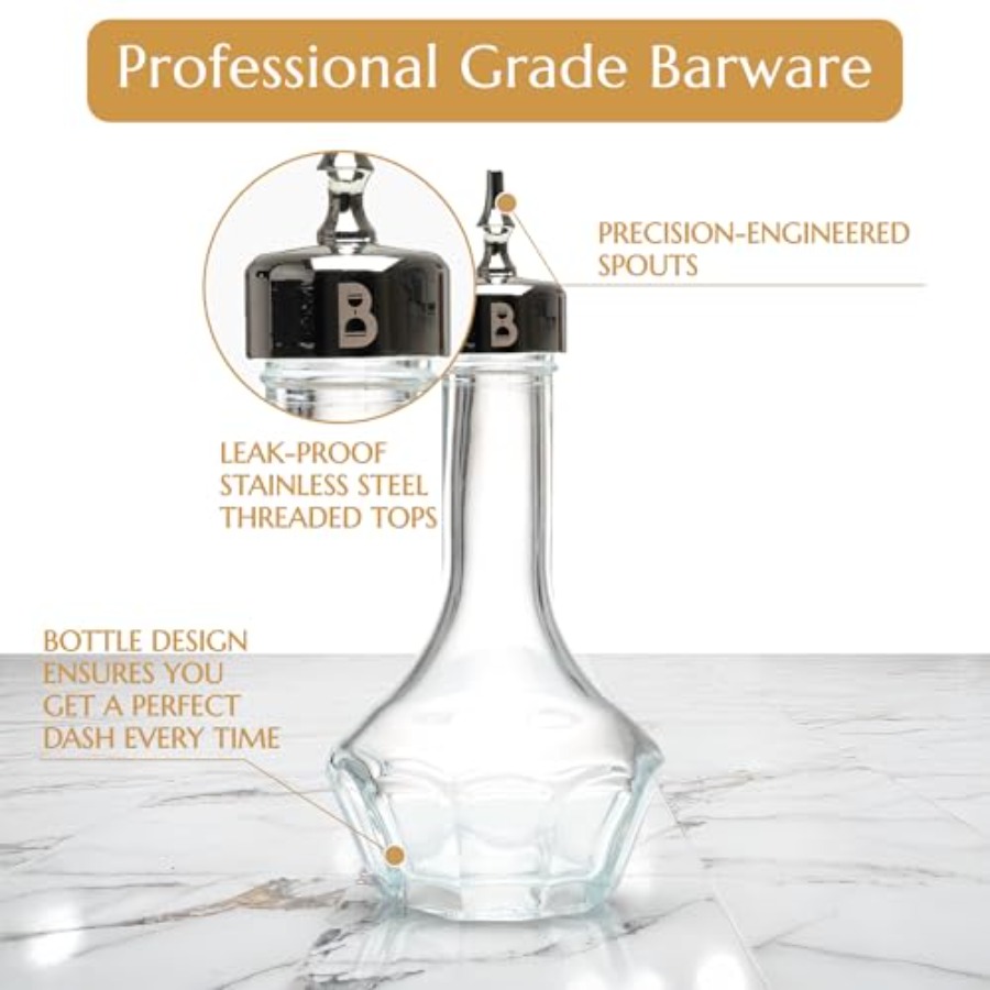 Bitters Bottle 90ml Glass Dash - đánh giá và giá Bitters Bottle Set