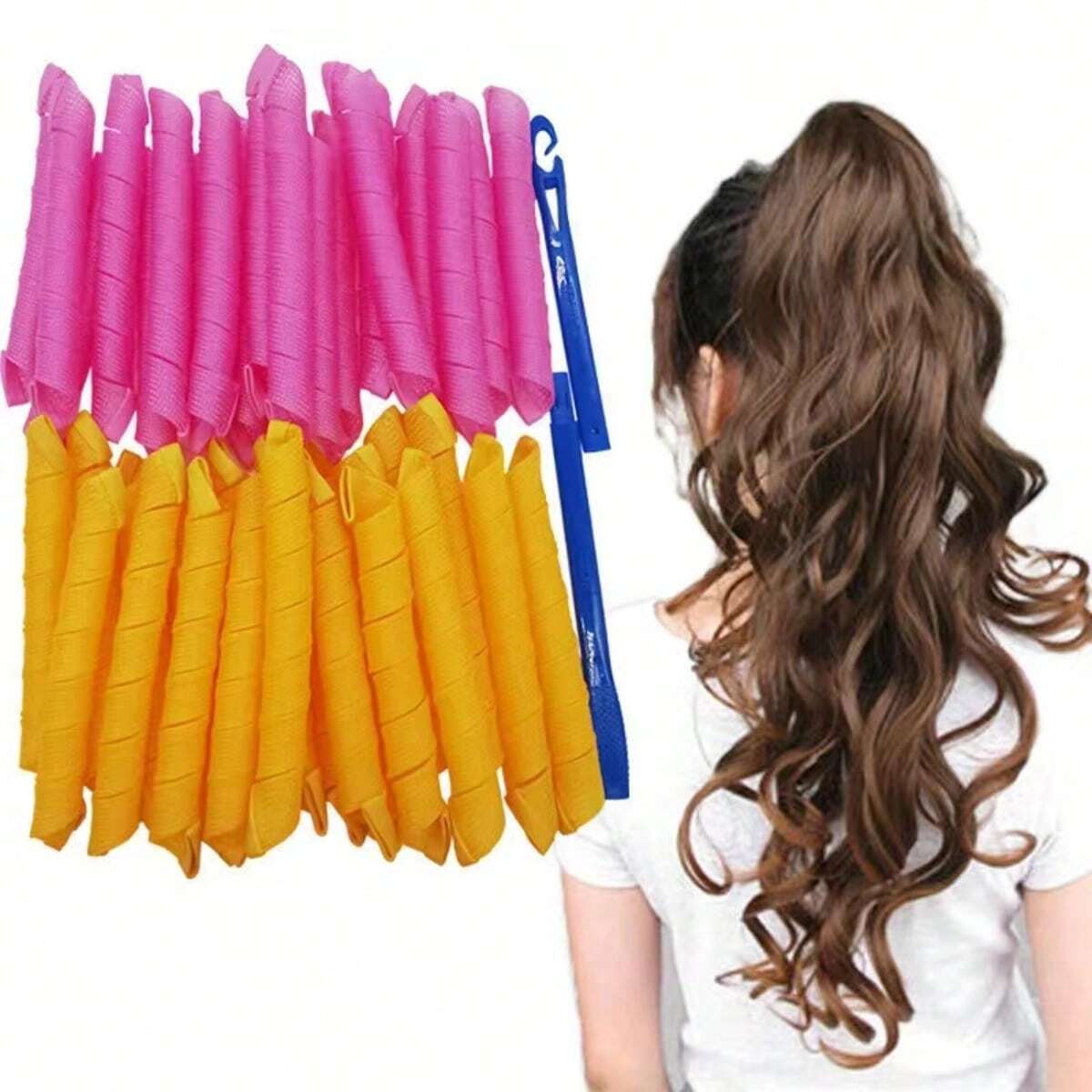 20Pcs Heatless Hair Curlers No - đánh giá và giá Home Barber