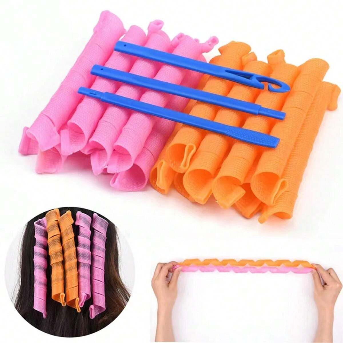 20Pcs Heatless Hair Curlers No - đánh giá và giá Home Barber
