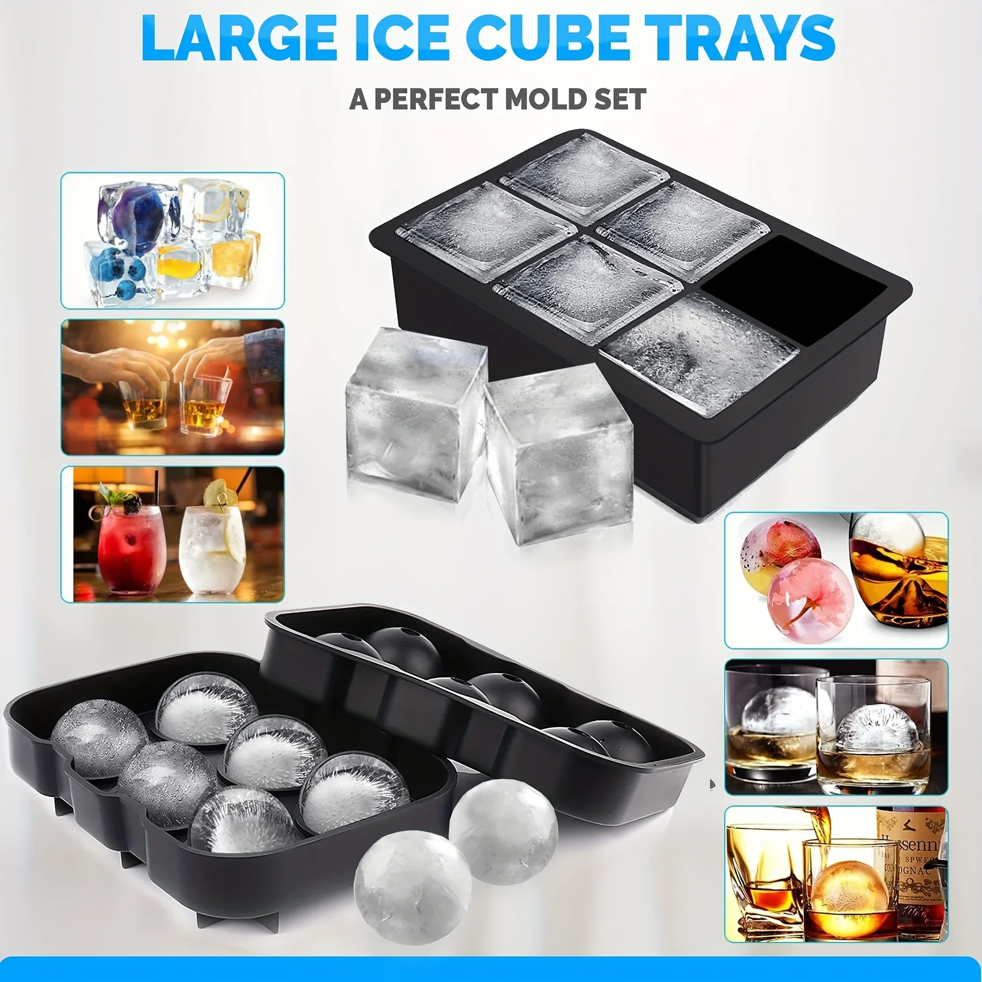1pc 3D Rose Ice Cube Mold, Squ - đánh giá và giá Ice Mold Sphere