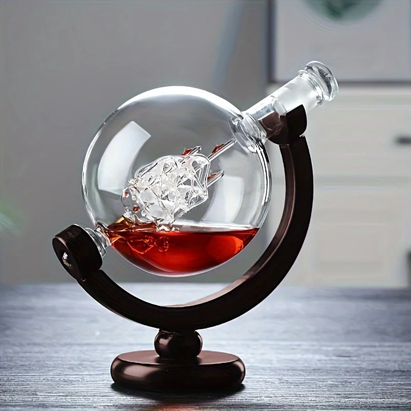 Globe Shaped Whiskey Decanter  - đánh giá và giá Bitters Bottle Set