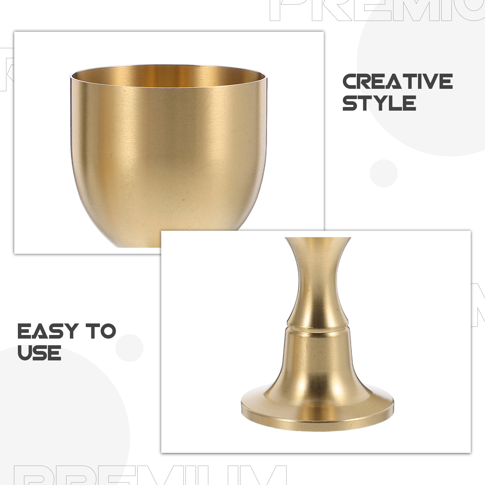 2Pcs Retro Vintage Brass Goble - đánh giá và giá Home Bar Set