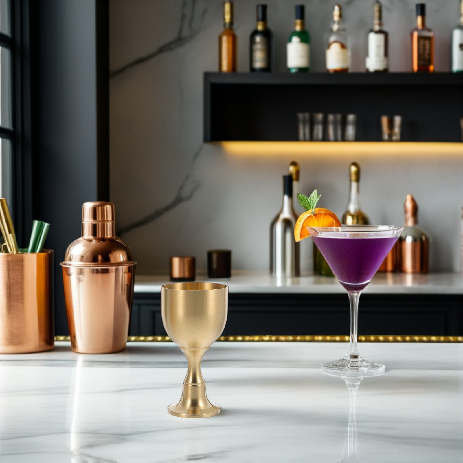 2Pcs Retro Vintage Brass Goble - đánh giá và giá Home Bar Set