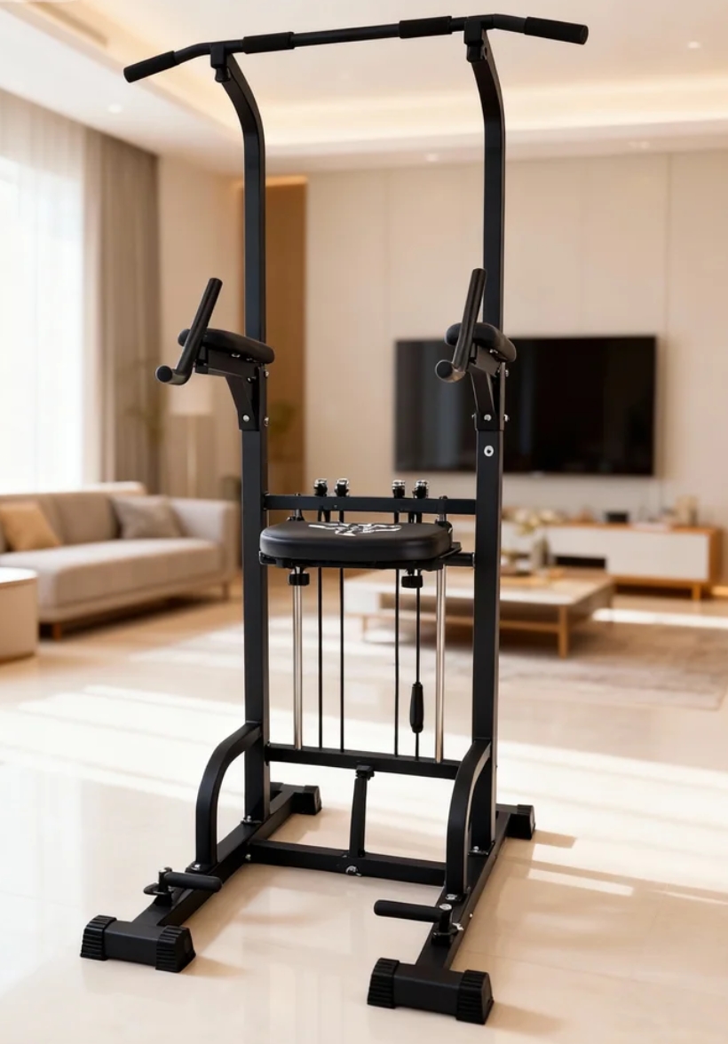Power Tower Pull-Up Dip Statio - đánh giá và giá Home Bar Setup