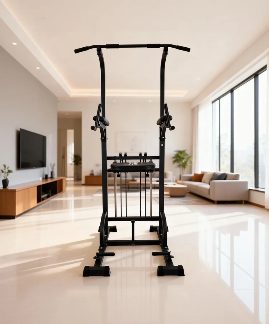 Power Tower Pull-Up Dip Statio - đánh giá và giá Home Bar Setup