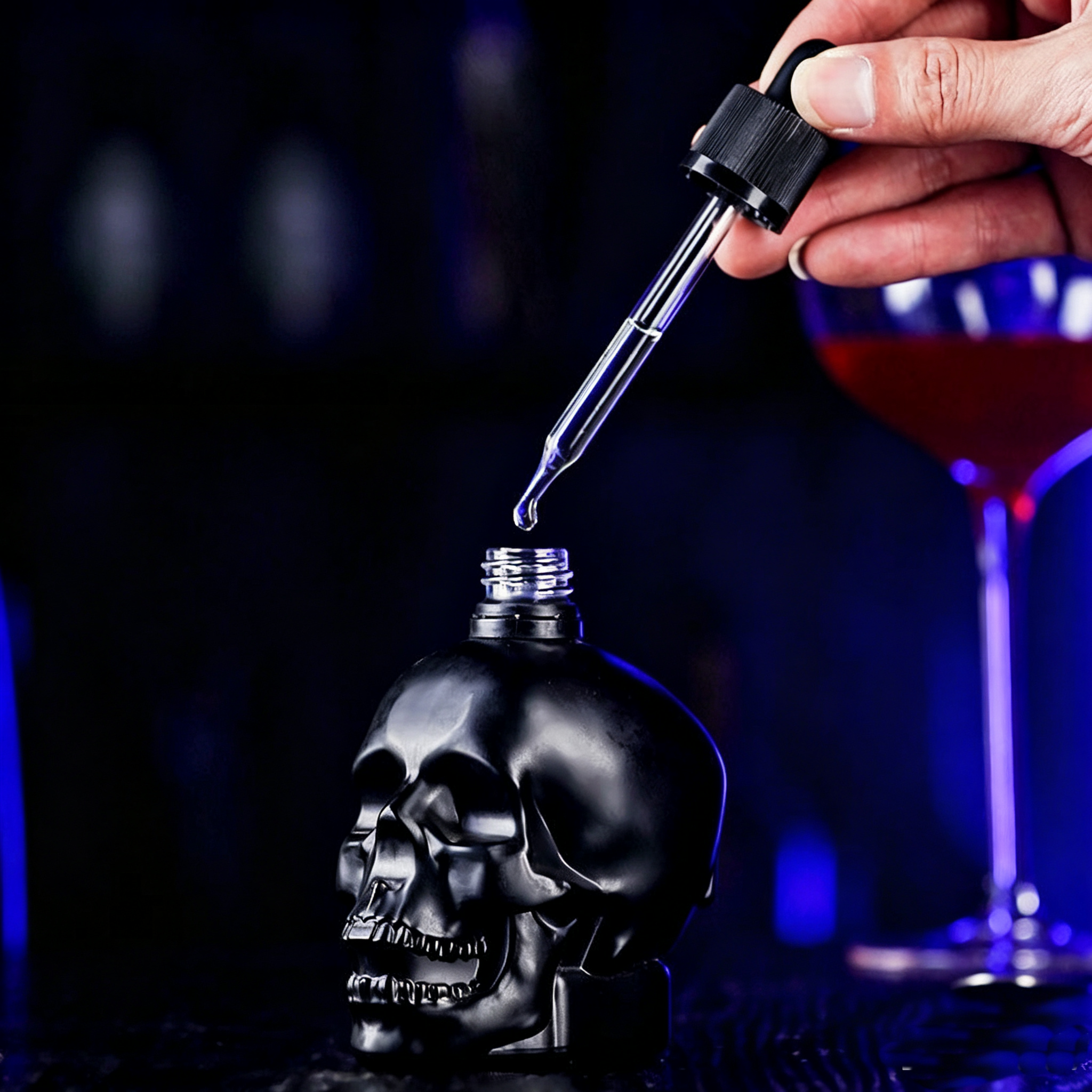 Skull Bittle Bottle Dropper Bo - đánh giá và giá Bitters Bottle Set