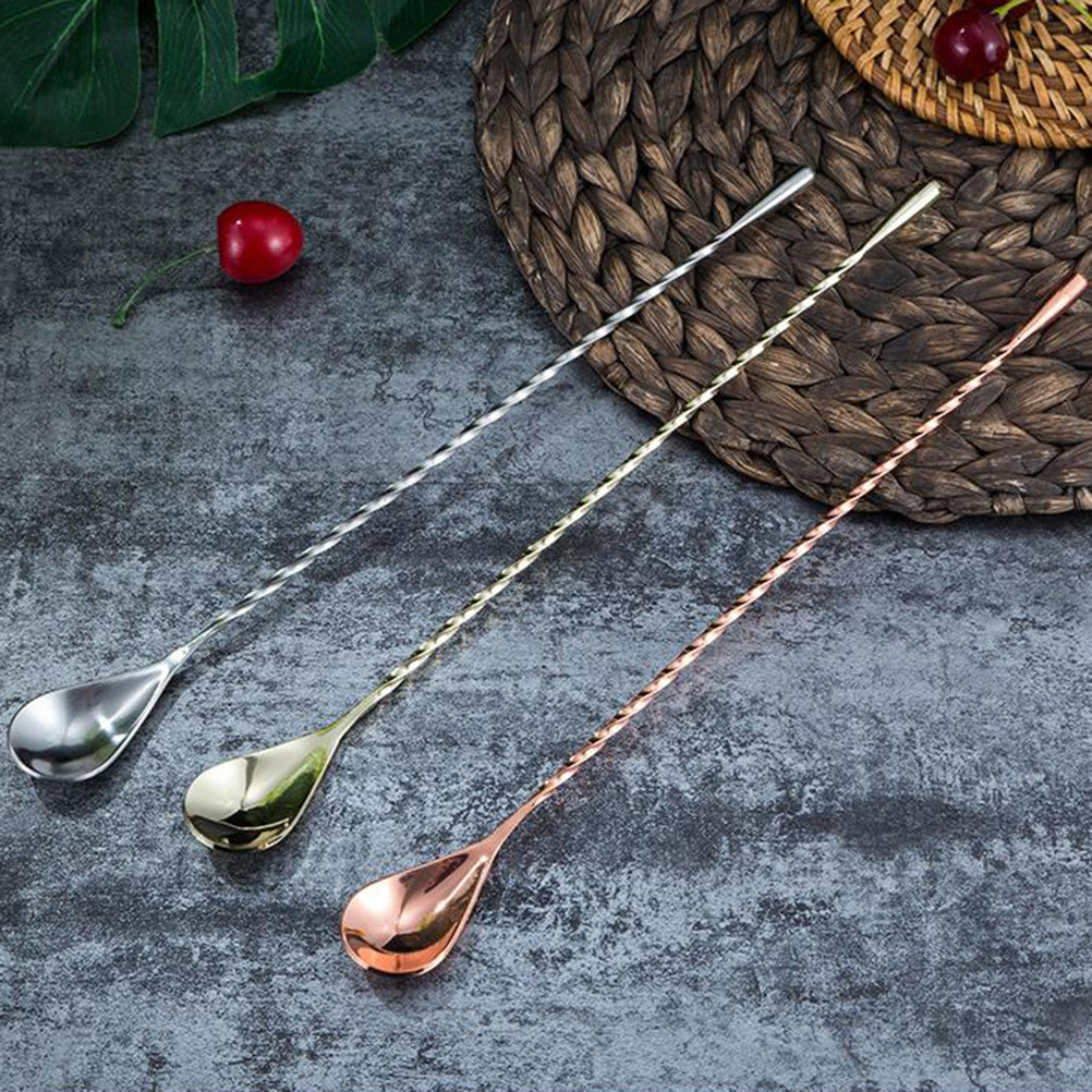 High Polish Stainless Steel Ba - đánh giá và giá Bar Spoon Twisted