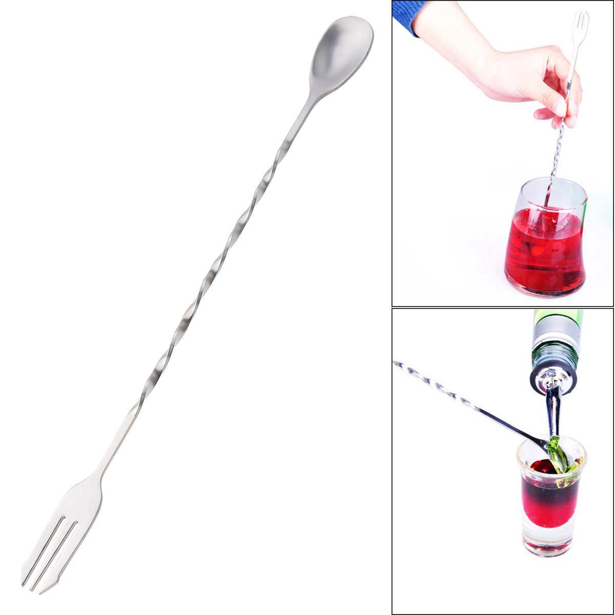 Professional 304 Stainless Ste - đánh giá và giá Bar Spoon Twisted