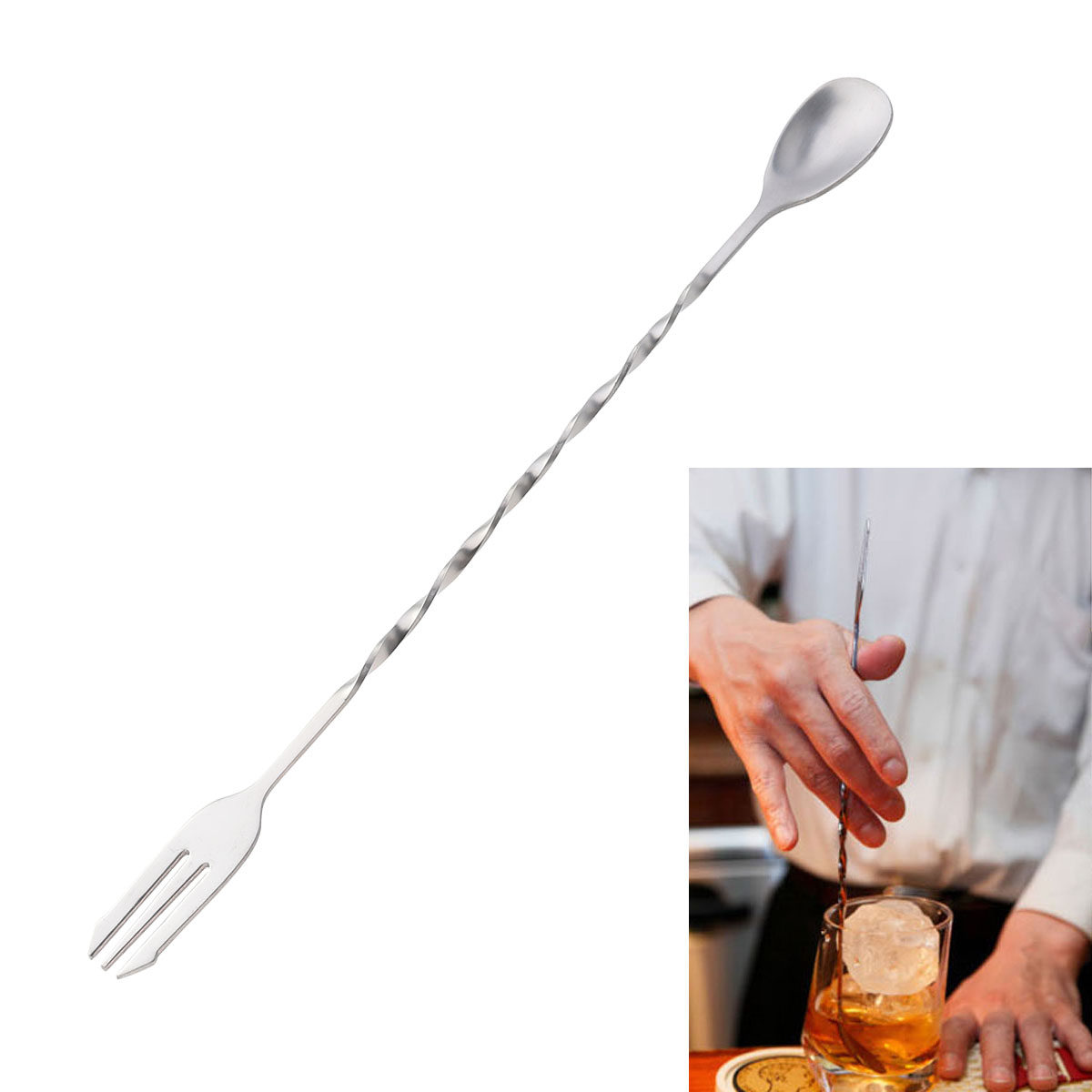 Professional 304 Stainless Ste - đánh giá và giá Bar Spoon Twisted
