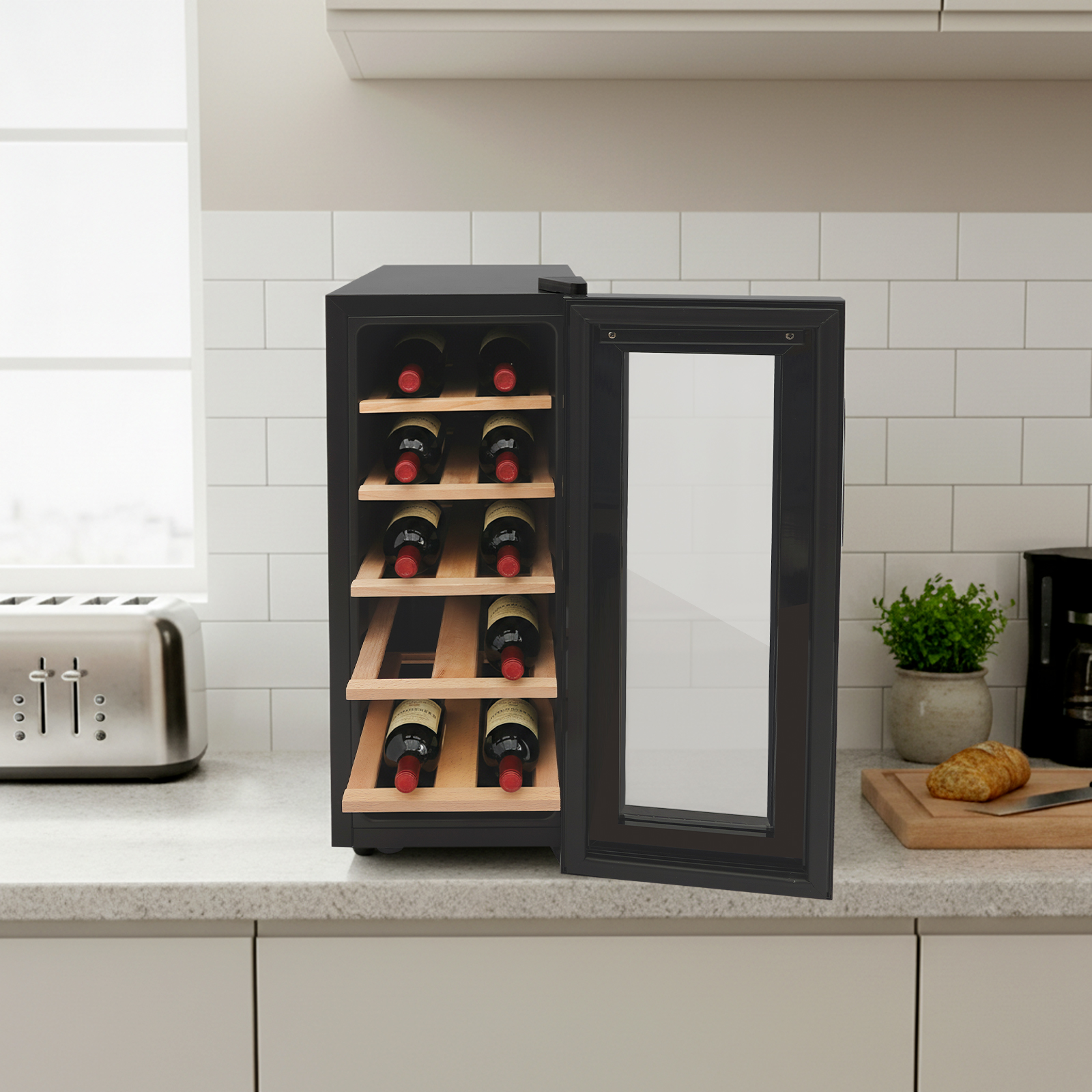12 Bottle Wine Fridge, Freesta - đánh giá và giá Home Bar And Fridge