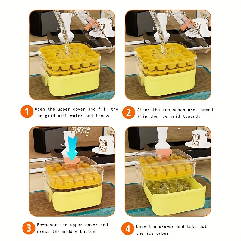 48 Cells Ice Cube Tray Easy Co - đánh giá và giá Home Bar And Fridge
