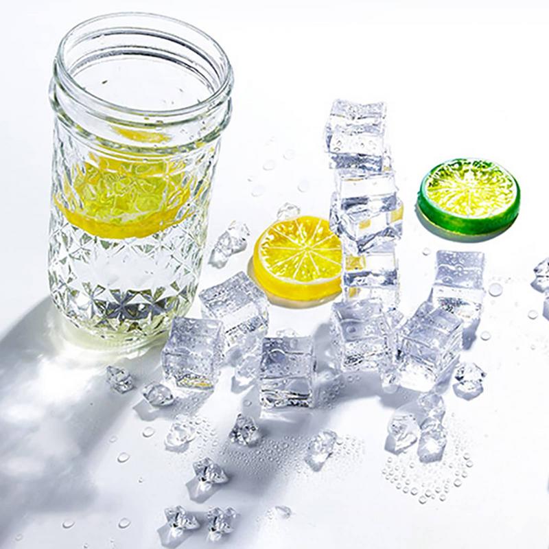 50PCS 3D Acrylic Fake Ice Cube - đánh giá và giá Ice Mold Sphere