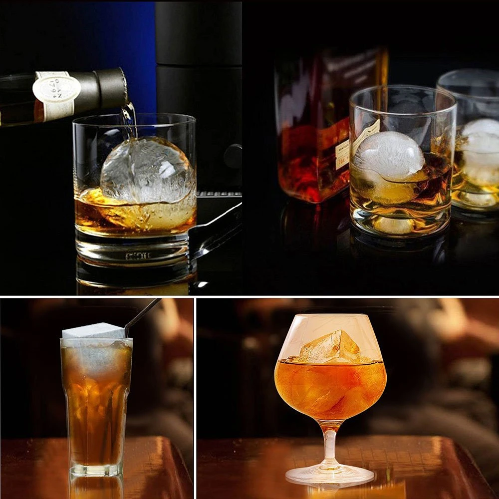 6 Grid Round Square Ice Cube B - đánh giá và giá Ice Mold Sphere