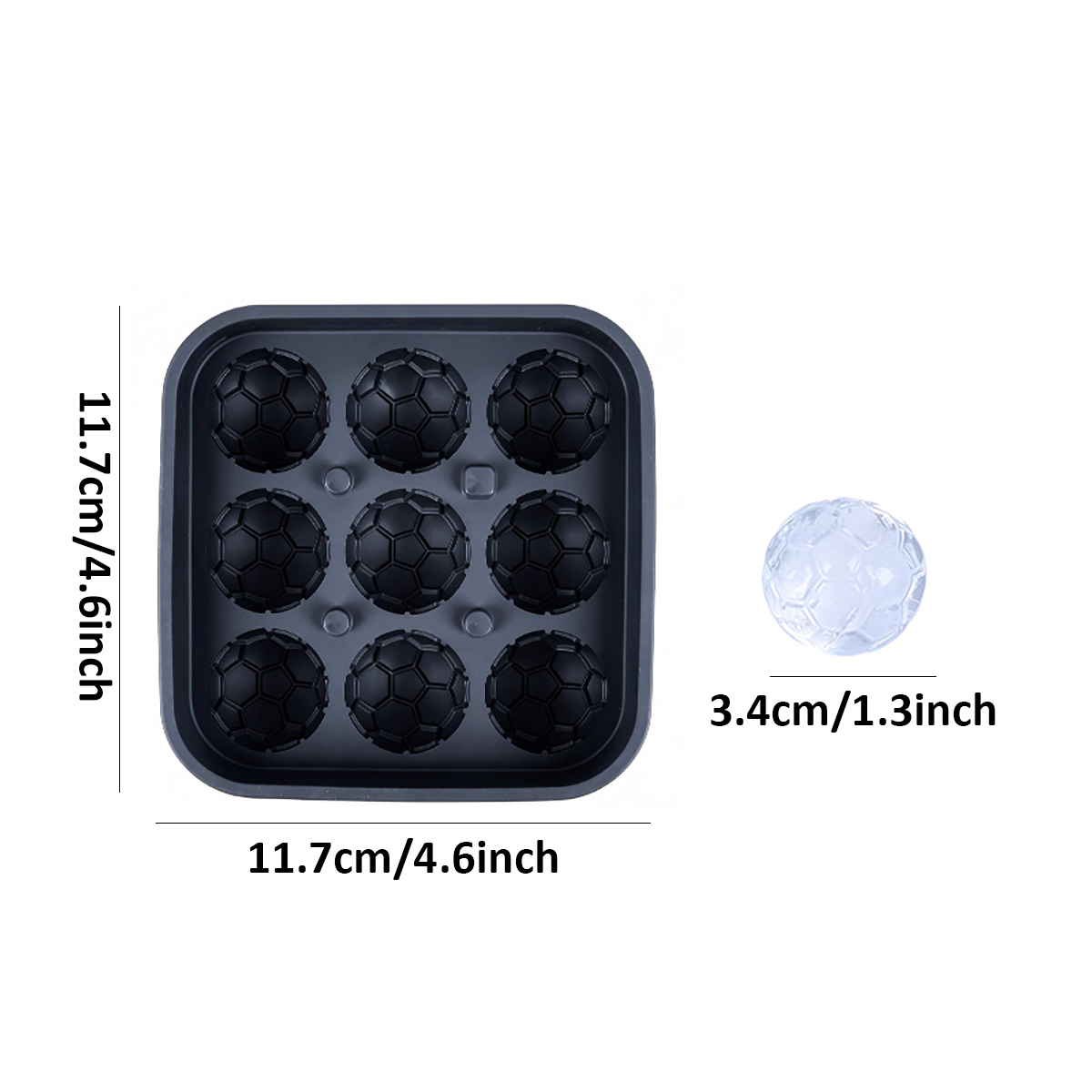 1Pcs Football-Themed Silicone  - đánh giá và giá Ice Mold Sphere