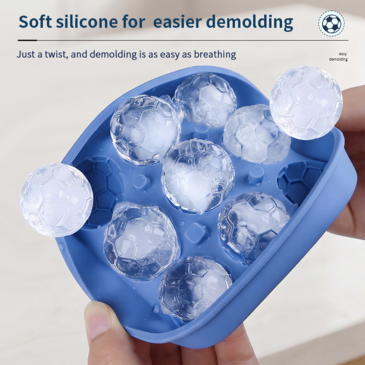 1Pcs Football-Themed Silicone  - đánh giá và giá Ice Mold Sphere