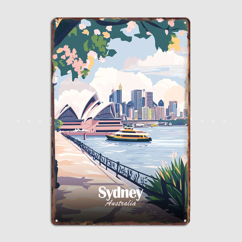 Sydney Australia Travel Poster - đánh giá và giá Home Bar Sydney