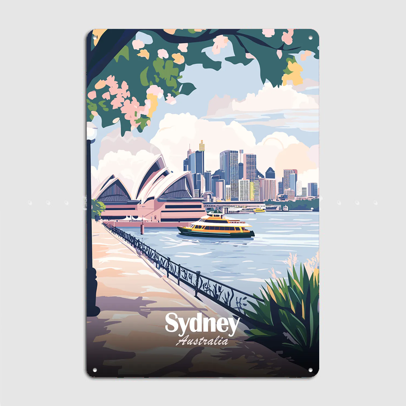 Sydney Australia Travel Poster - đánh giá và giá Home Bar Sydney