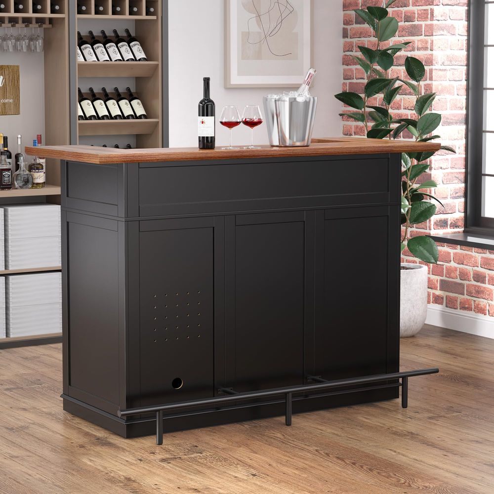 Home Bar Unit with Fridge Spac - đánh giá và giá Home Bar And Fridge