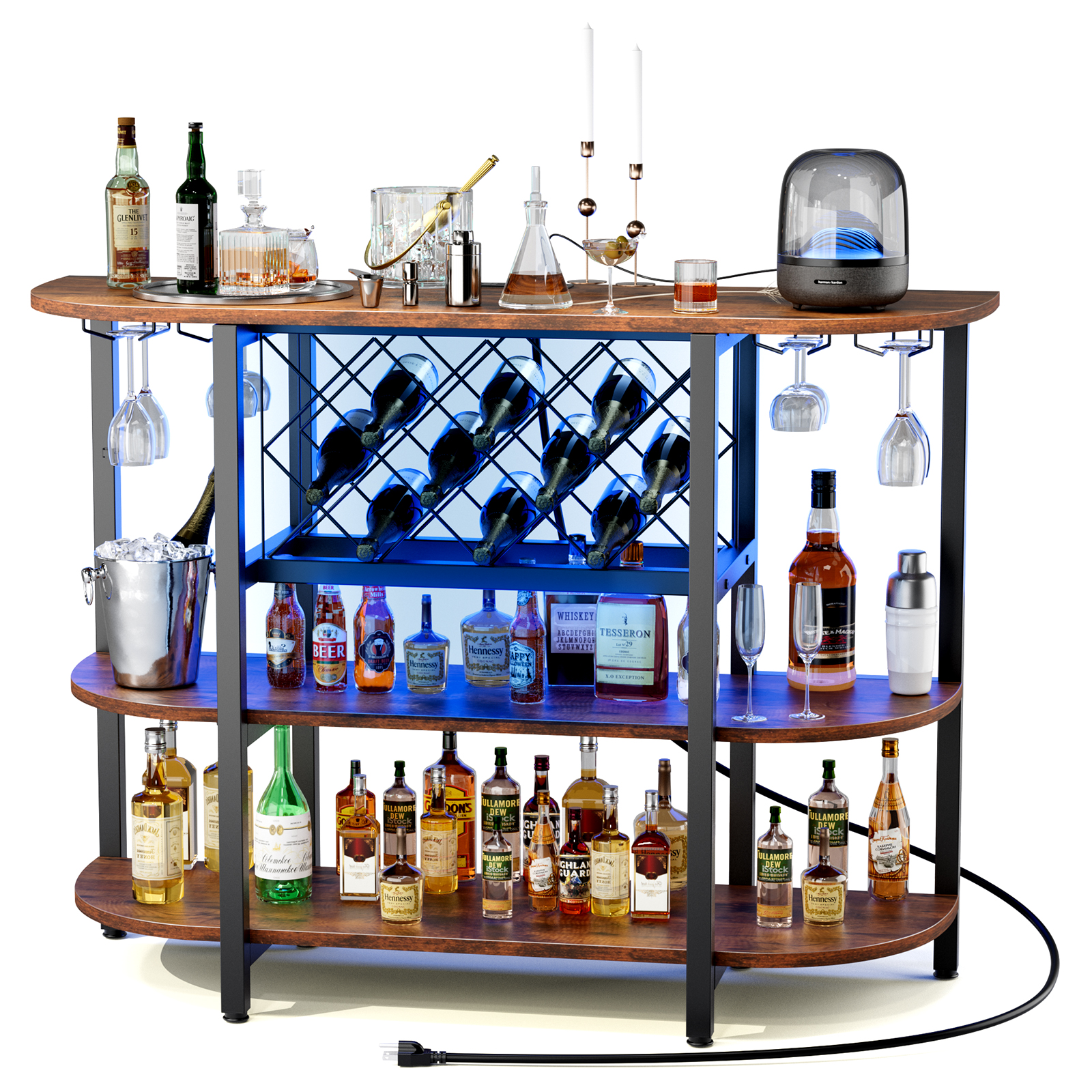 JHK LED Home Bar Cabinet with  - đánh giá và giá Home Bar And Cabinet