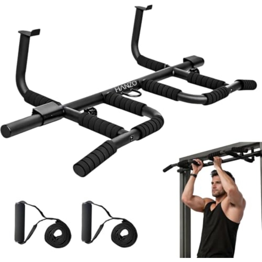 Doorway Pull Up Bar Set with S - đánh giá và giá Home Bar Setup