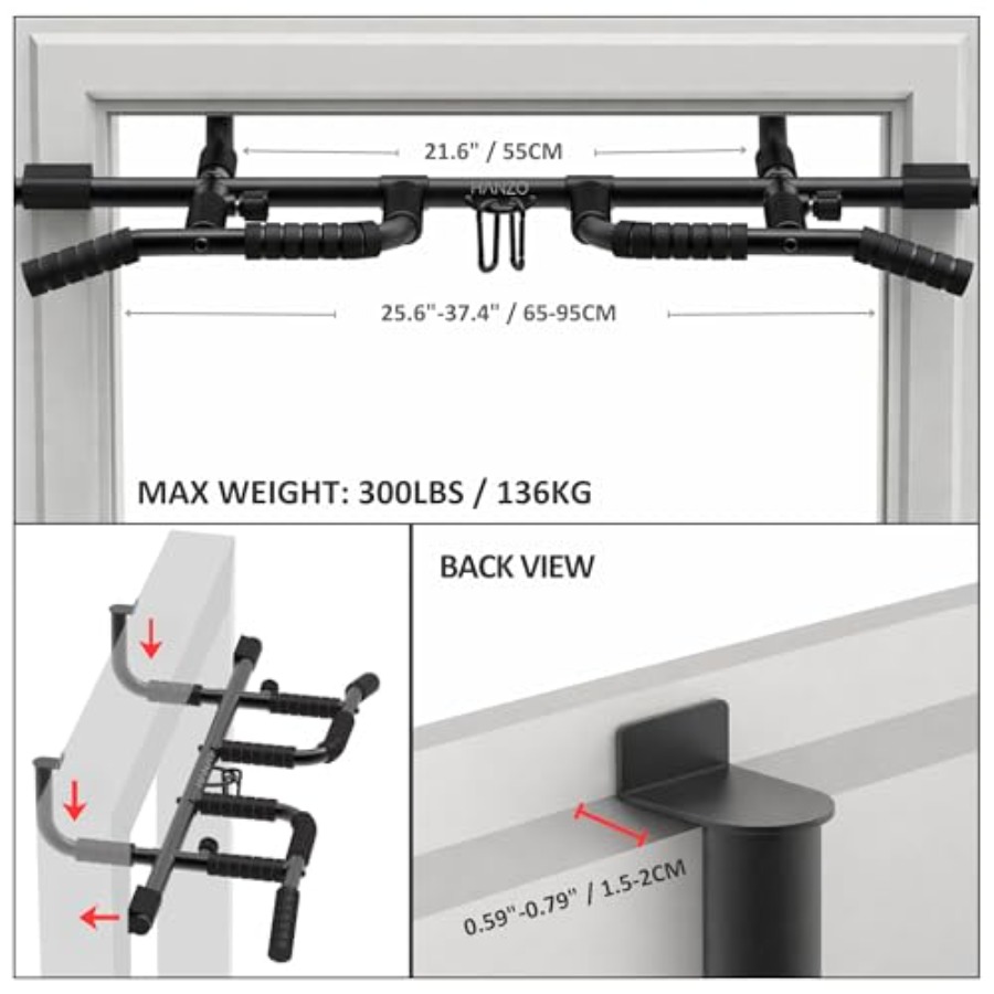 Doorway Pull Up Bar Set with S - đánh giá và giá Home Bar Setup