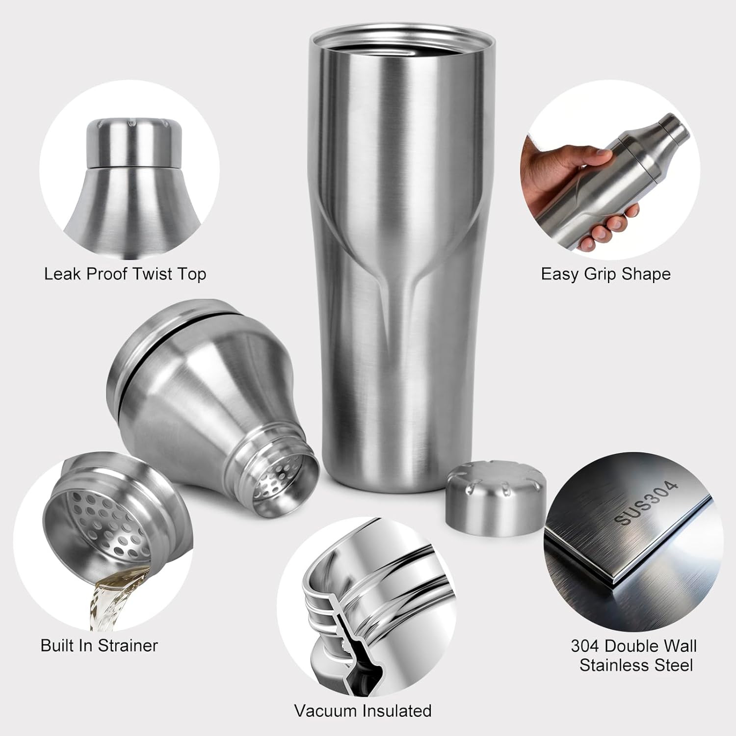24oz Double Wall Vacuum Insula - đánh giá và giá Bar Spoon Twisted