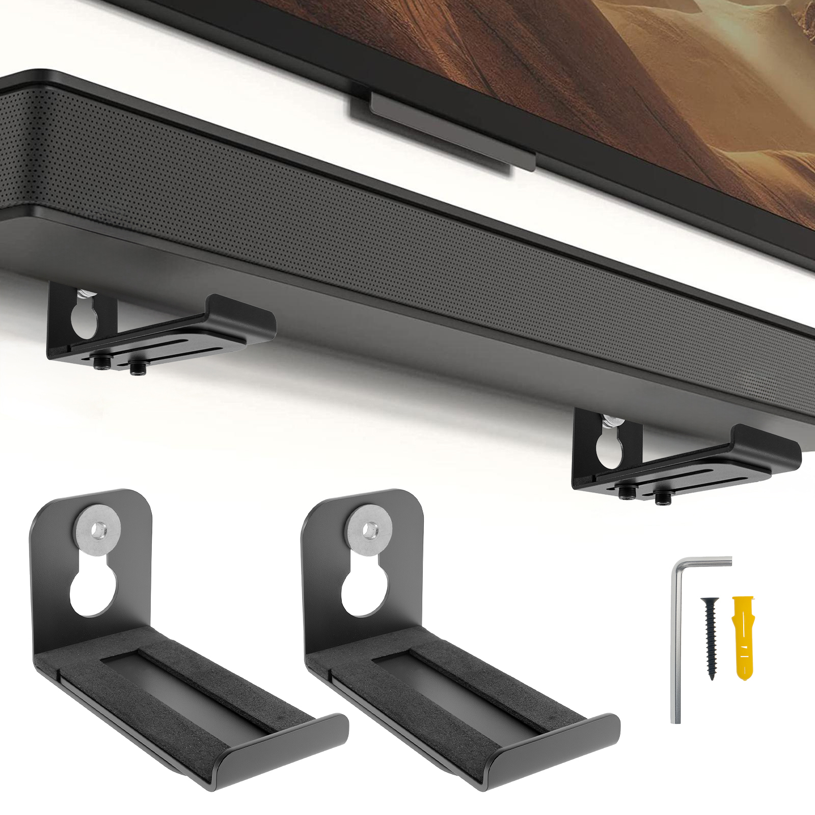 2Pcs Soundbar Speaker Stands W - đánh giá và giá Home Bar Setup