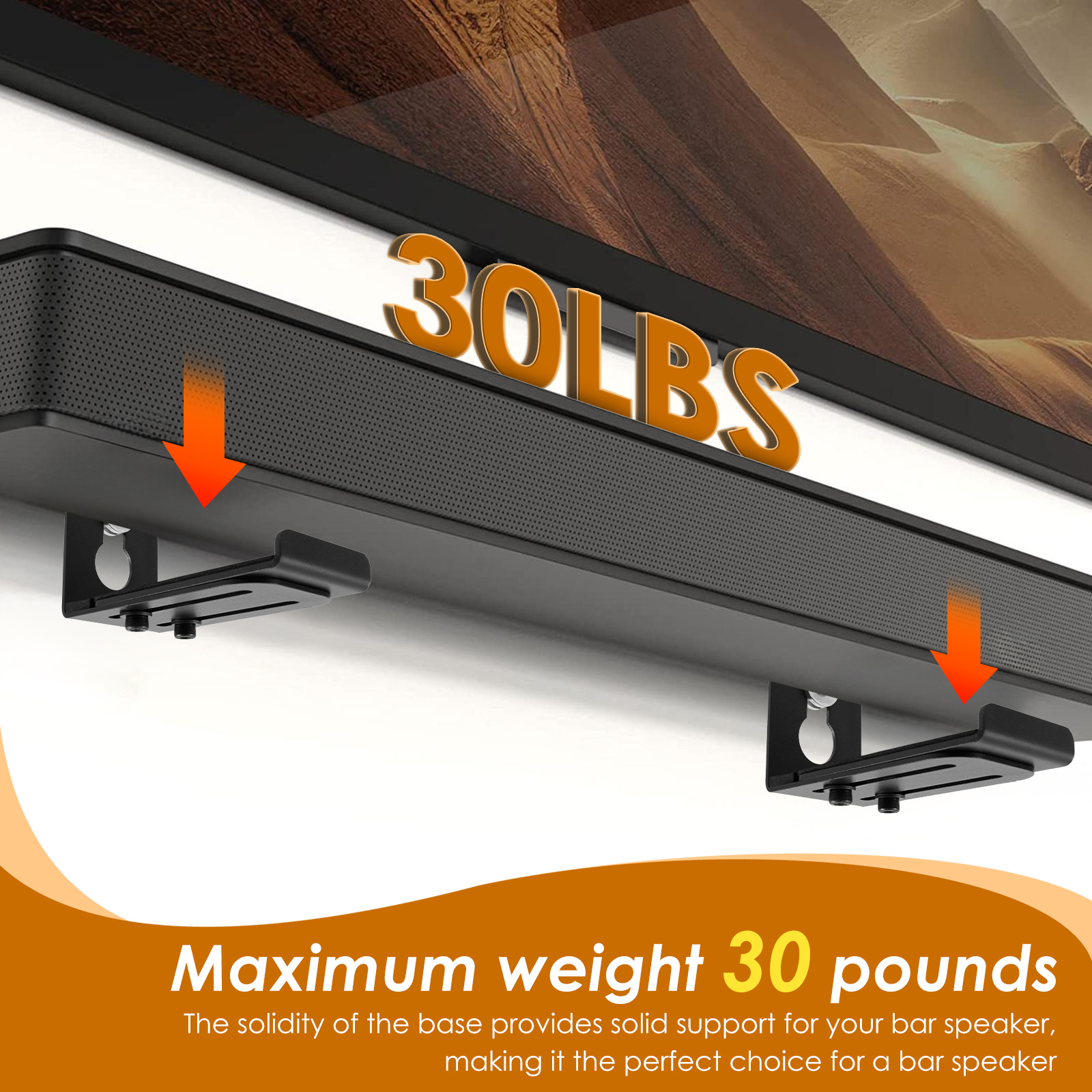 2Pcs Soundbar Speaker Stands W - đánh giá và giá Home Bar Setup
