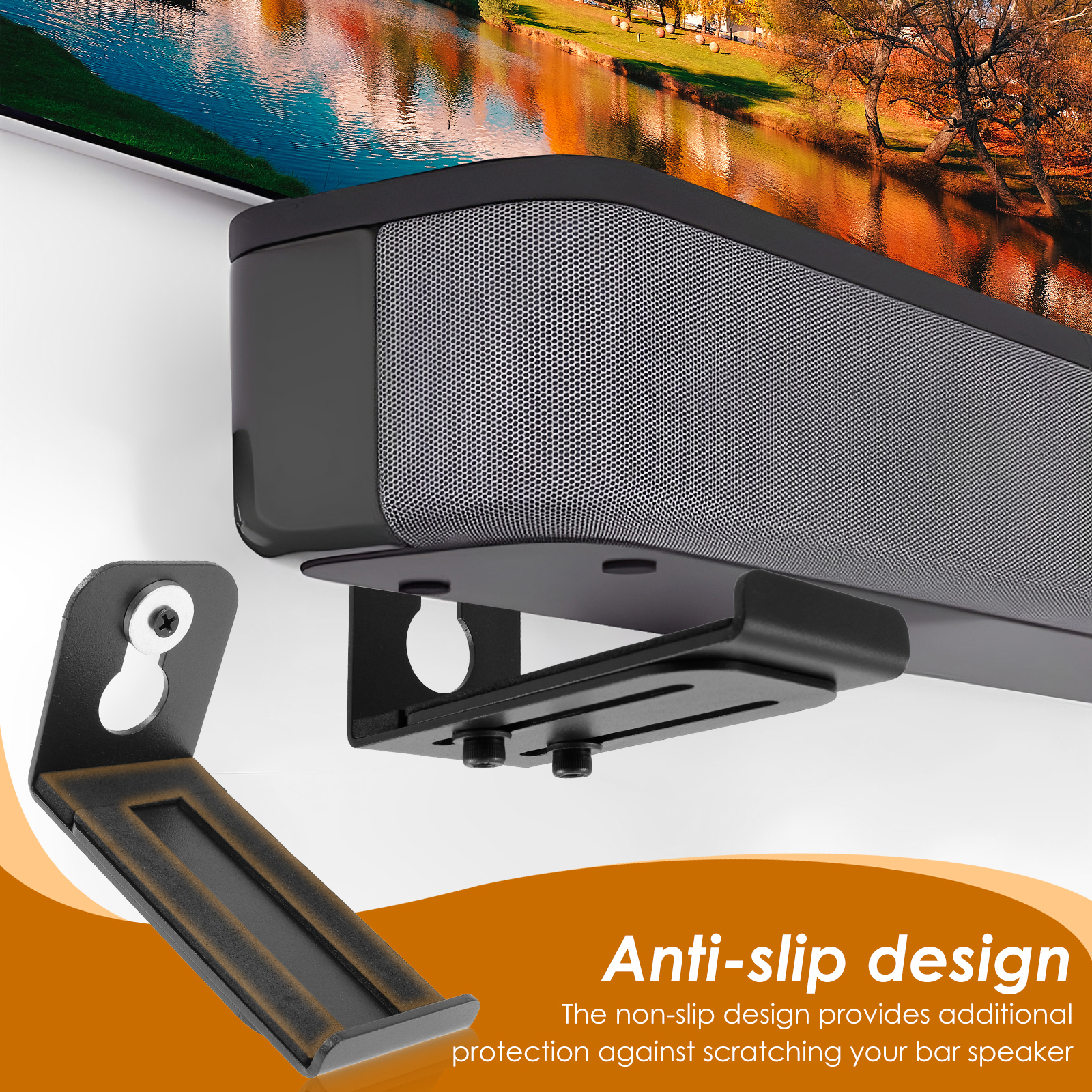 2Pcs Soundbar Speaker Stands W - đánh giá và giá Home Bar Setup