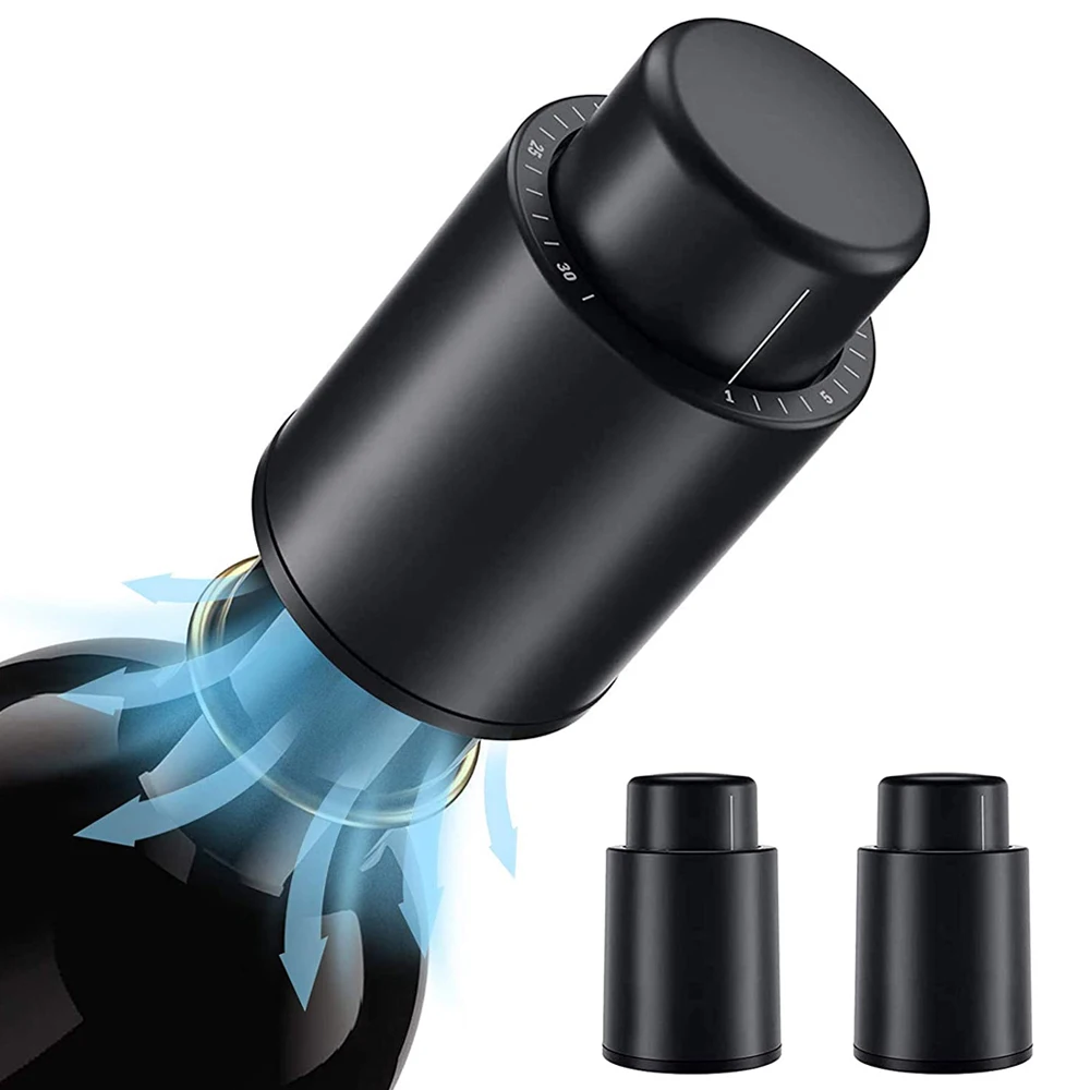 Vacuum Wine Bottle Cap Stopper - đánh giá và giá Wine Preservation Pump