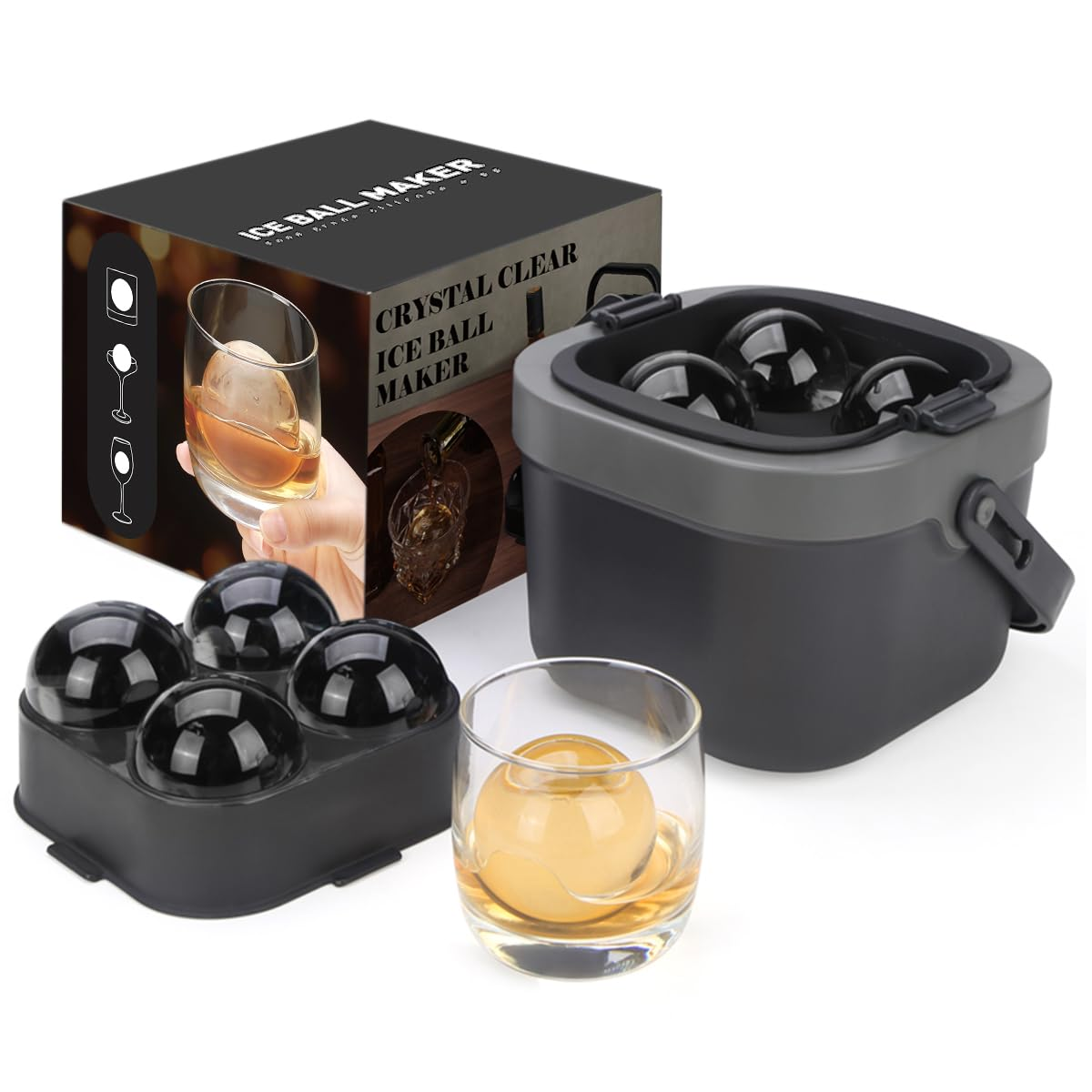 Crystal Clear Ice Ball Maker,  - đánh giá và giá Ice Mold Sphere