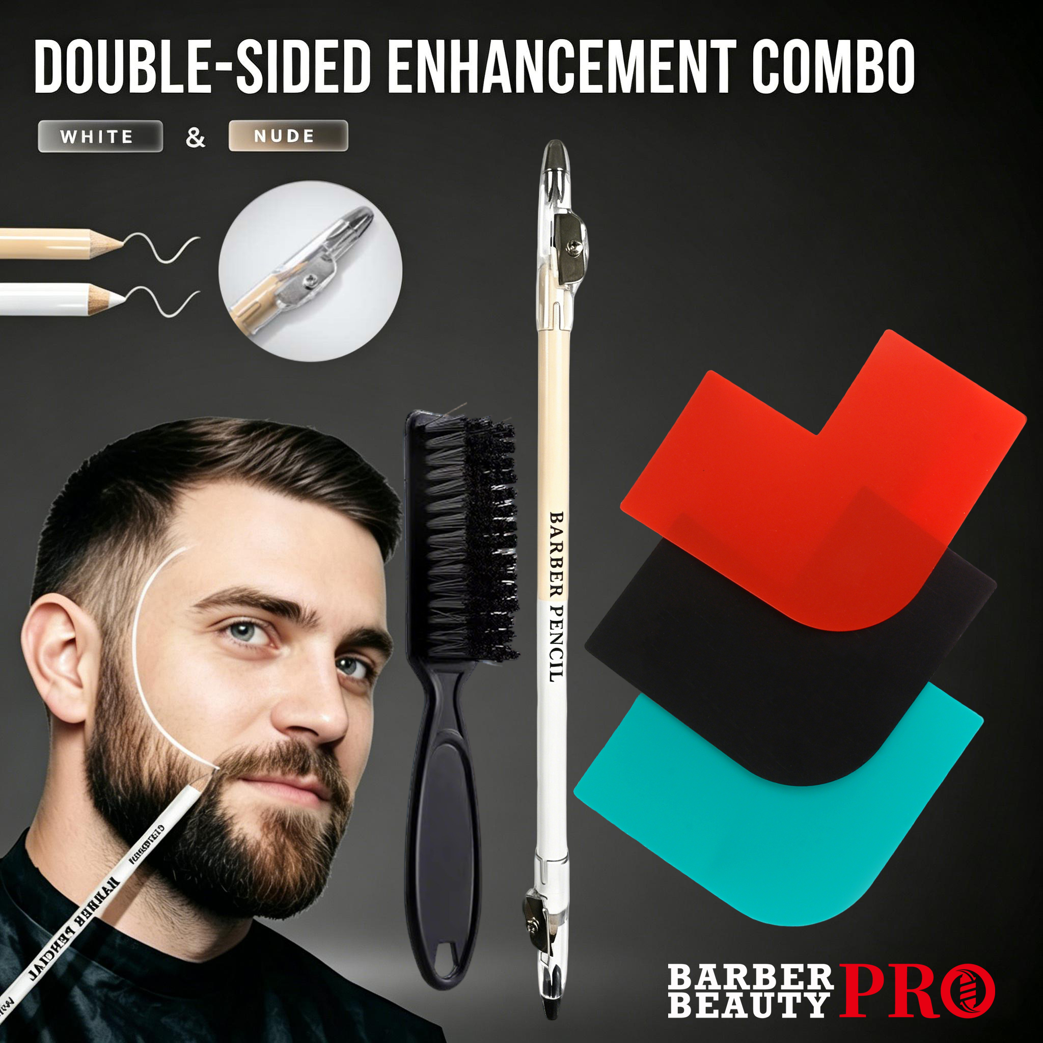 3Pcs Double-sided Barber Beard - đánh giá và giá Home Barber