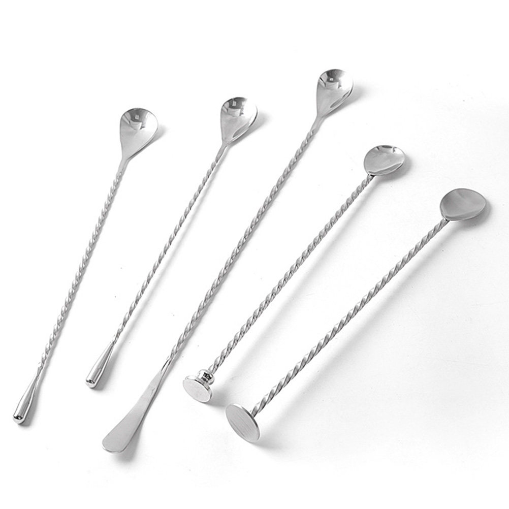 Stainless Steel Long Handle Co - đánh giá và giá Bar Spoon Twisted